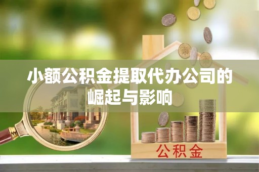 宝清小额公积金提取代办公司的崛起与影响